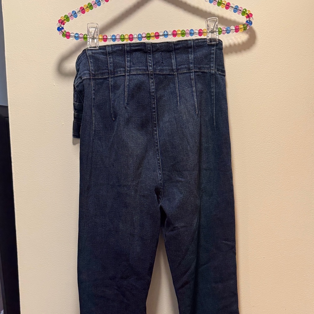 Free People Dark Blue Flare Jeans - Picture 3 of 5